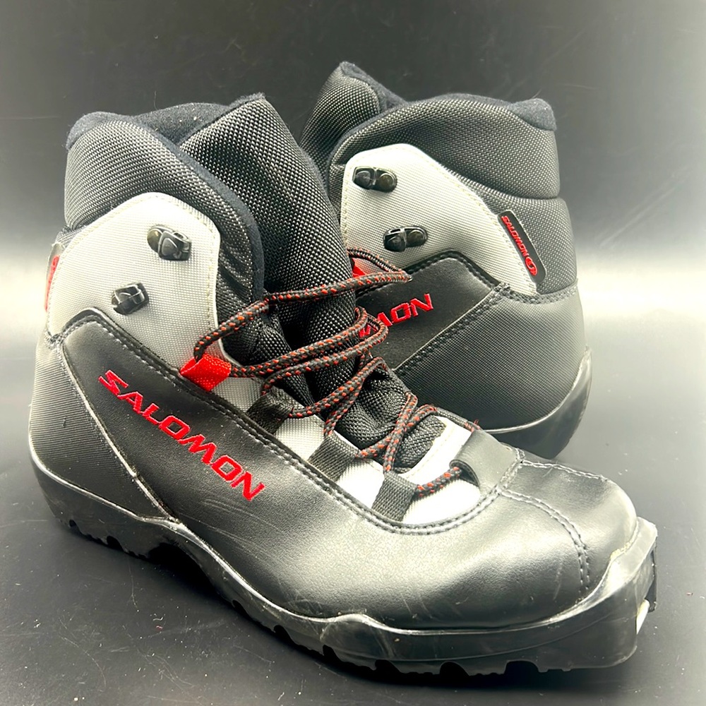 Salomon Nnordic Cross Country Ski Boot Mens Size 7 Bl… Gem